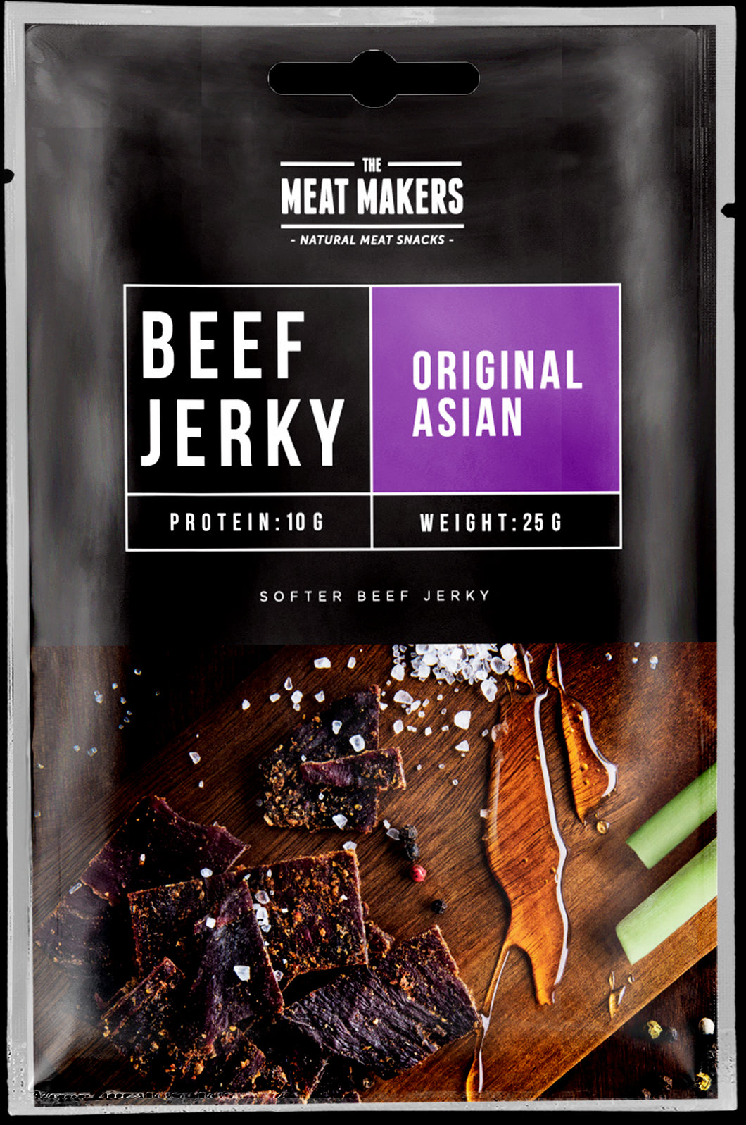 The meat makers Beef Jerky original asian - 12 pcs