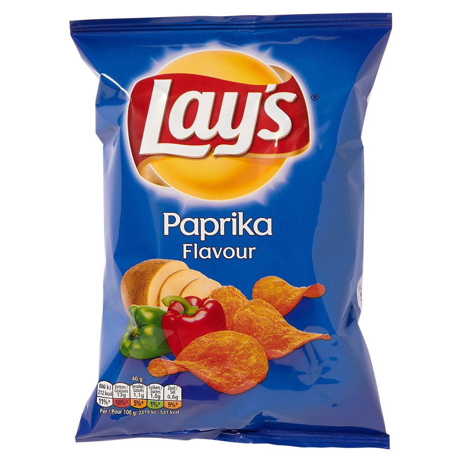 Lays chips paprika 40gr - 20 pcs
