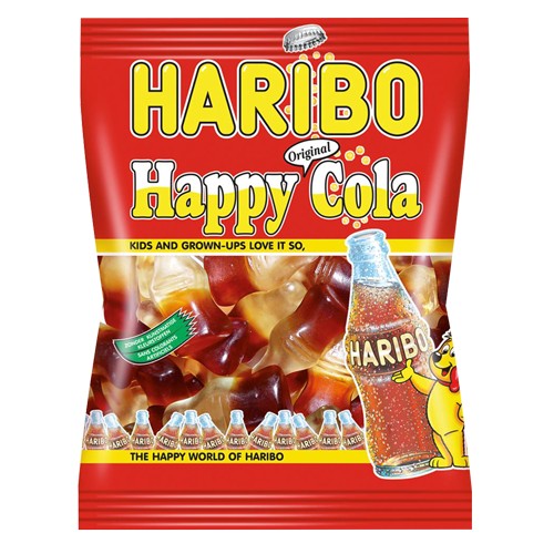 Sachets Haribo 75gr Happy Cola - 28 pcs