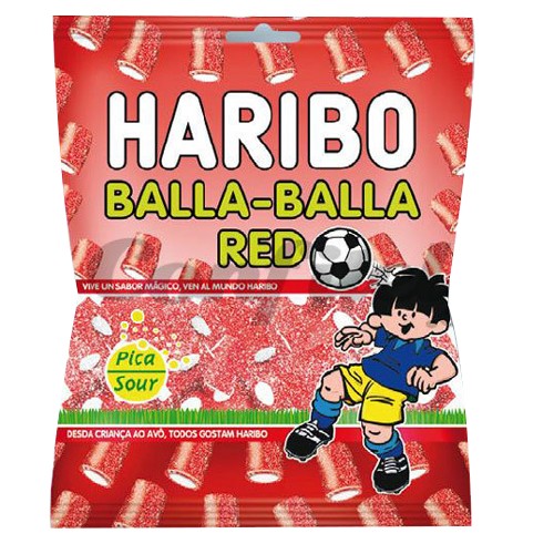 Sachets Haribo Balla Red Fizz 70gr - 28 pcs
