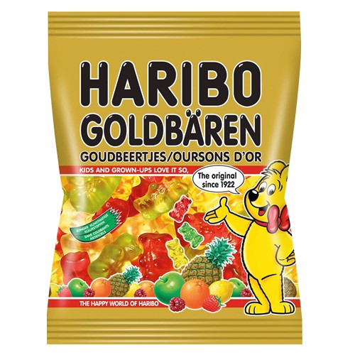 Sachets Haribo 75gr Oursons d'or  - 28 pcs